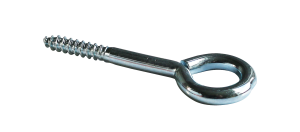 Piton à visser 6x40mm filet bois - zingué - 2 pces